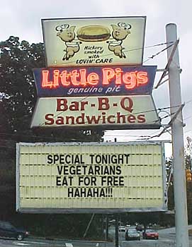 Funny Sign - Little Pigs